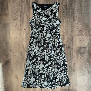 Ann Taylor Floral Midi Sleeveless Dress size 10